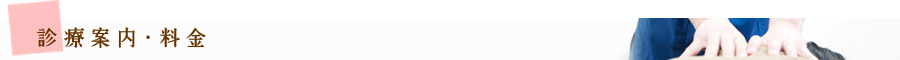 診療案内・料金